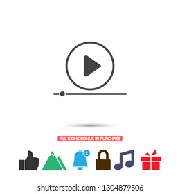 Play Video vector icon