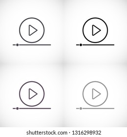 Play Video vector icon