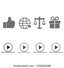 Play Video vector icon