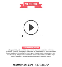 Play Video vector icon