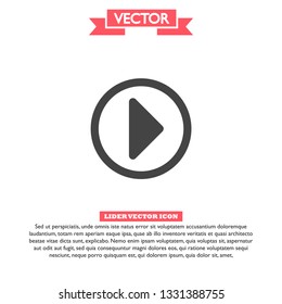 Play Video vector icon