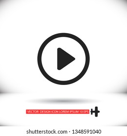 Play Video vector icon