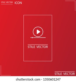 Play Video vector icon