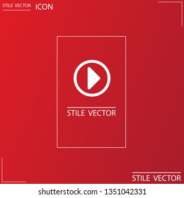 Play Video vector icon