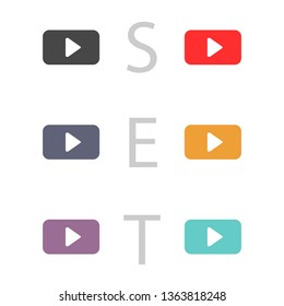 Play Video vector icon