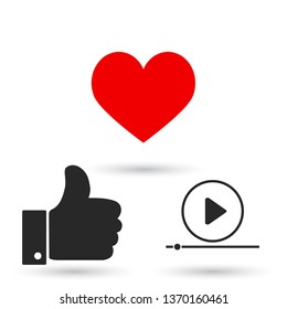 Play Video vector icon