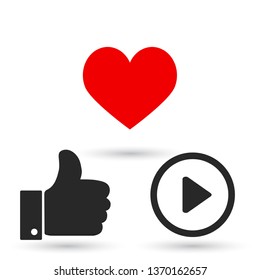 Play Video vector icon