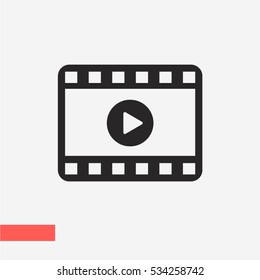 Play Video vector icon