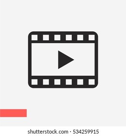 Play Video vector icon