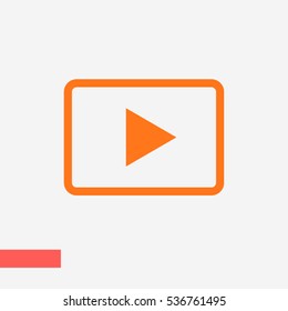 Play Video vector icon