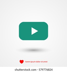 Play Video vector icon
