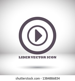 Play Video vector icon. lorem ipsum Flat Design JPG