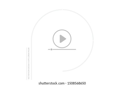 Play Video vector icon. lorem ipsum Flat Design JPG