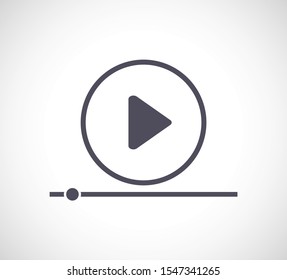 Play Video vector icon. lorem ipsum Flat Design JPG