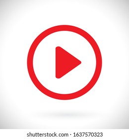 Play Video vector icon. lorem ipsum Flat Design JPG