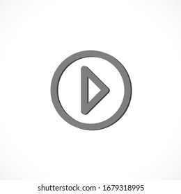 Play Video vector icon. lorem ipsum Flat Design JPG
