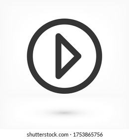 Play Video vector icon. lorem ipsum Flat Design JPG