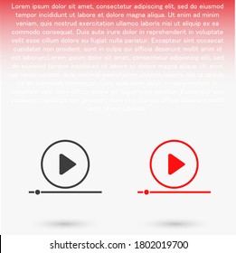 Play Video vector icon. lorem ipsum Flat Design JPG