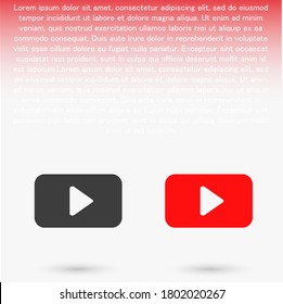 Play Video vector icon. lorem ipsum Flat Design JPG