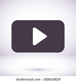 Play Video vector icon. lorem ipsum Flat Design JPG