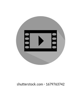Icono del vector de reproducción. Ilustración de diseño de iconos de medios