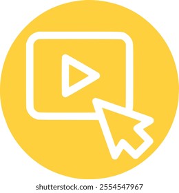 play video vector stock icon