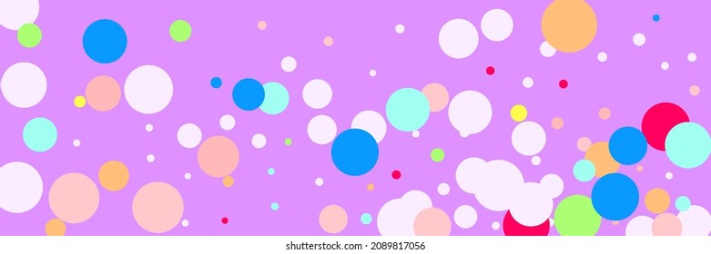 Play Violet Indigo Red Circles Print. Beige Yellow White Vibrant Children Background. Purple Pastel Pink Kids Blue Multicolor Background. Green Rainbow Bright Color Bordo Dark Textile.