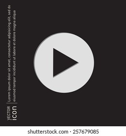 play web icon on background.
