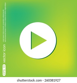 play web icon on background.