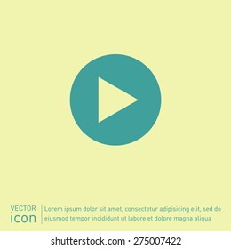 play web icon on background.