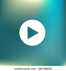 play web icon on background.