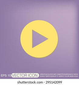 play web icon on background.