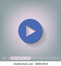 play web icon on background.