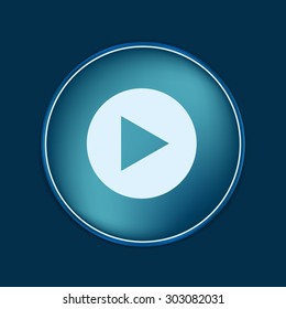 play web icon on background.