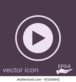 play web icon on background.