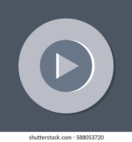 play web icon on background.