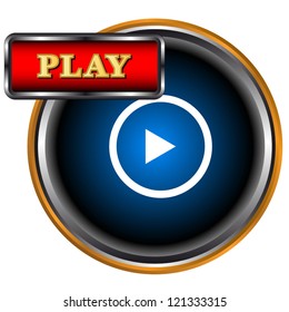 Play web icon on a white background