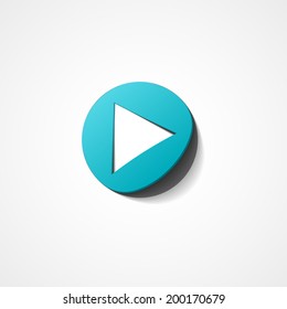 Play web icon on white background