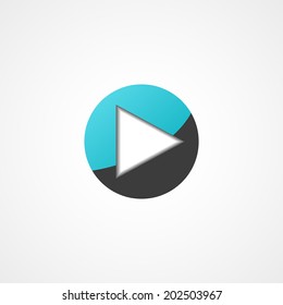 Play web icon on white background