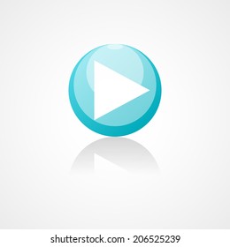 Play web icon on white background