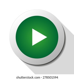Play, web icon. Vector design