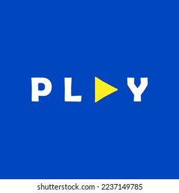 play word logo, wordmark logo