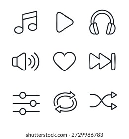 Playback controls and sound icons