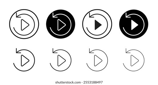 Playback icon Art design illustration