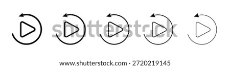Playback icon design, logo, app, UI. Vector illustration, EPS