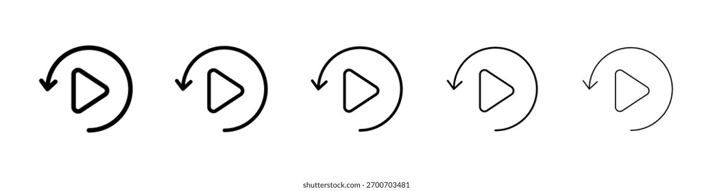 Icono de reproducción Ilustración de Arte vectorial