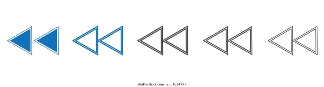 Playback icon vector set collection for web