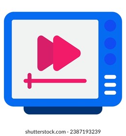 Playback icon for web, UIUX, infographic, etc
