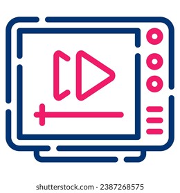 Playback icon for web, UIUX, infographic, etc