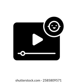 Playback screen with AI video face detection technology